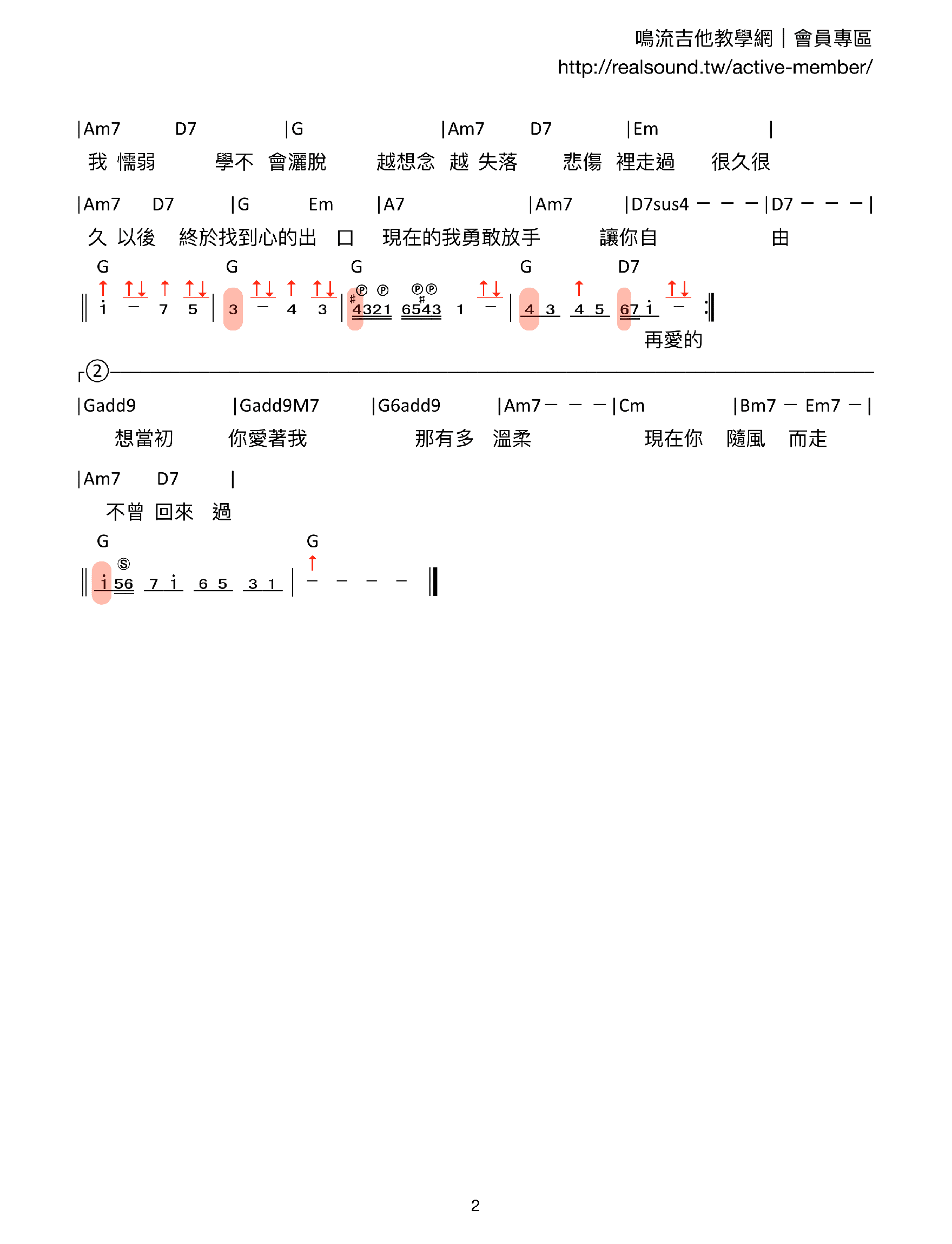 不曾回來過-簡譜